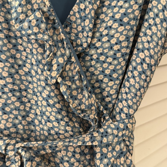 EUC Madewell Silk Wrap Dress - Picture 6 of 7